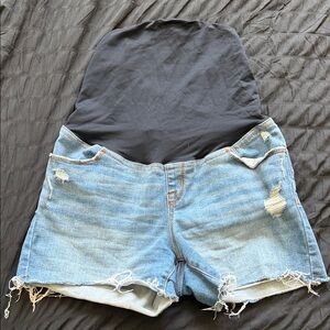 Isabel Maternity by Ingrid & Isabel Light Blue Jean Shorts